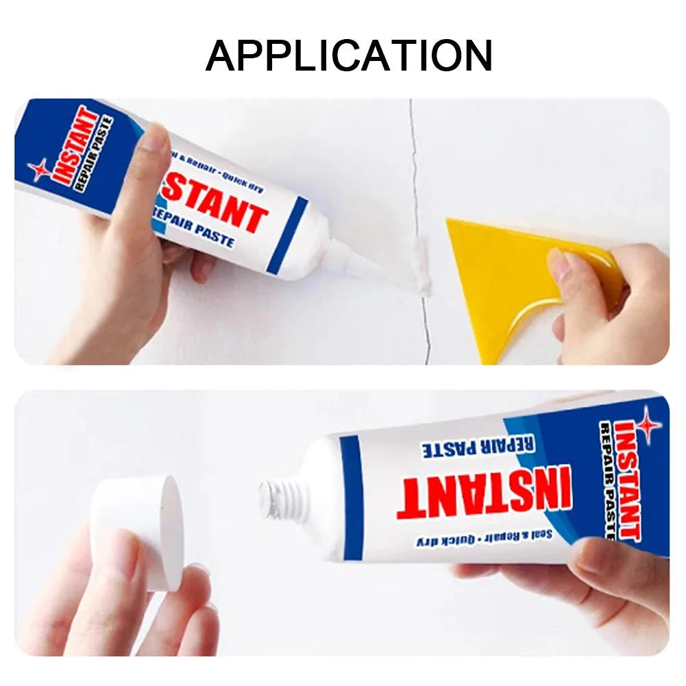 Premium water-based wall repair cream for filling cracks, holes, and peeling paint on interior walls