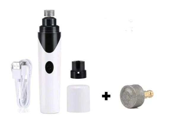 Electric pet nail grinder with low vibration and noise for stress-free grooming of cats, dogs, and other small animals