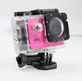 Robust 4K Ultra HD Waterproof Sport Camera with 12MP sensor, 170-degree wide-angle lens, and water-resistant design for filming up to 30 metres underwater
