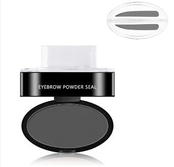 Precision Eyebrow Enhancing Makeup Kit with Stamp and Powder for Flawless Brows