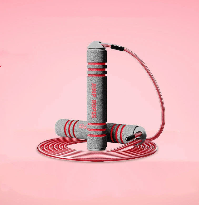Adjustable speed skipping rope with various colour and model options, designed for fitness training and weight loss