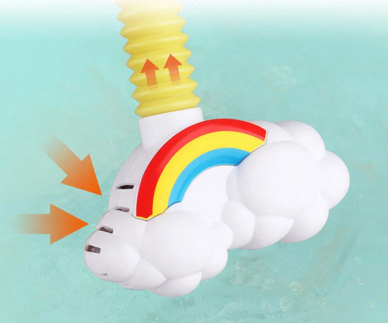 Elephant-shaped water spray toy with adjustable nozzle for bathtime fun and sensory exploration