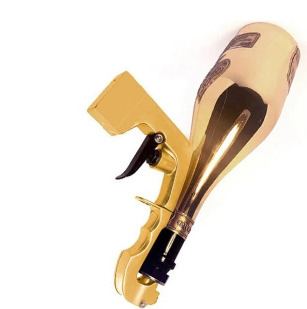 Versatile Champagne Sprayer with adjustable spray controls and stopper/pourer functionality for parties and celebrations