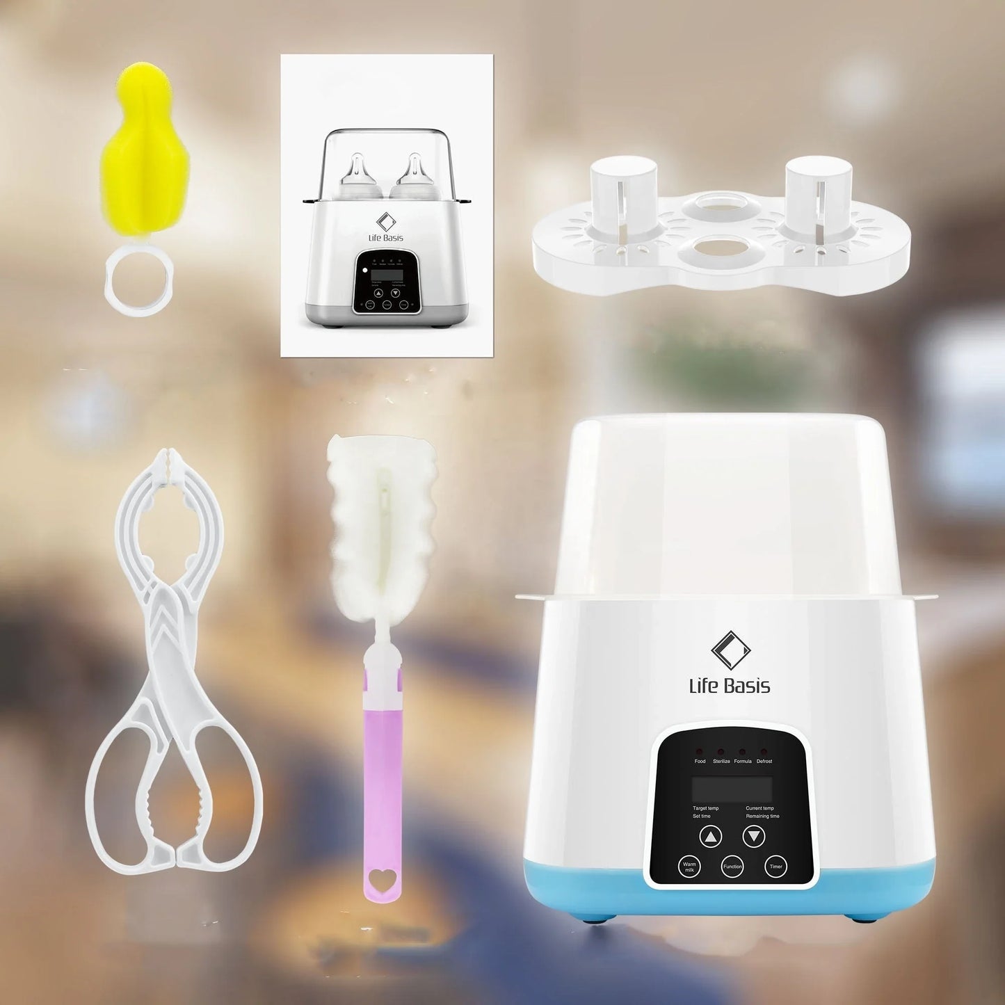 Automatic Baby Bottle Warmer with Thermostat - Effortless Mealtime for Busy Parents