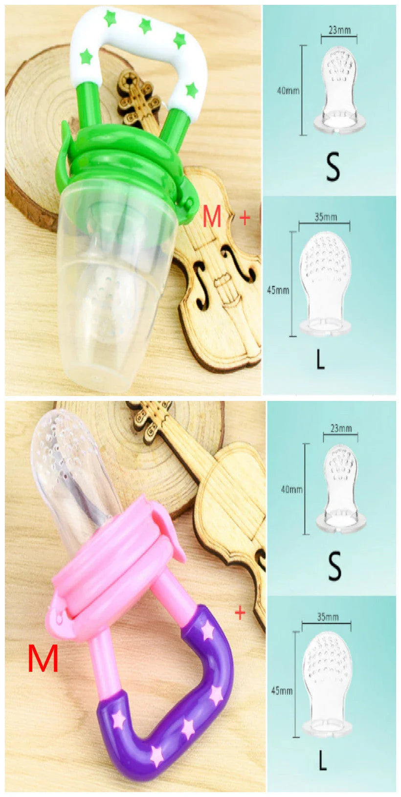 Versatile silicone pacifier with secure design to provide a safe and comfortable feeding experience for babies