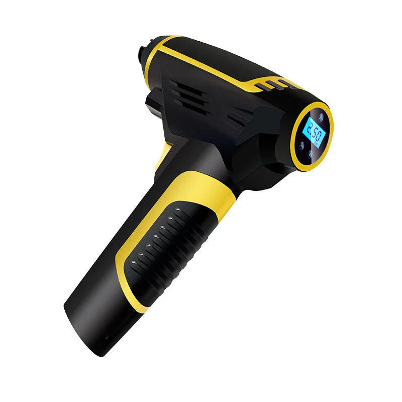 Powerful digital air compressor with automatic shut-off and versatile pressure unit options for effortless tyre inflation in the UK