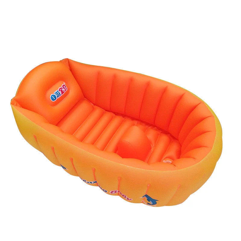 Premium inflatable baby bath tub with sturdy, slip-resistant design for safe and comfortable bathing