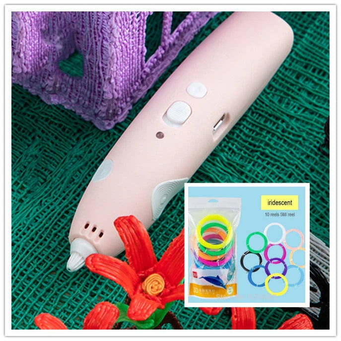 A 3D drawing pen with an LED display, allowing users to create unique, three-dimensional artworks and designs.