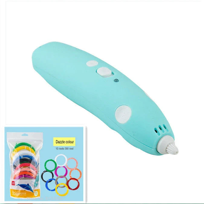 A 3D drawing pen with an LED display, allowing users to create unique, three-dimensional artworks and designs.