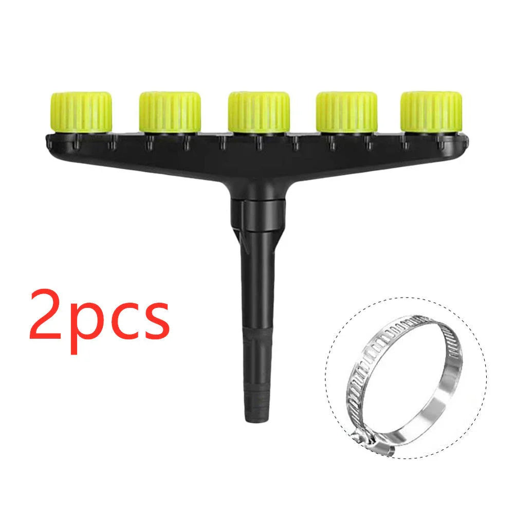 Adjustable garden sprinkler nozzles with versatile water flow for watering lawns, gardens, and crops