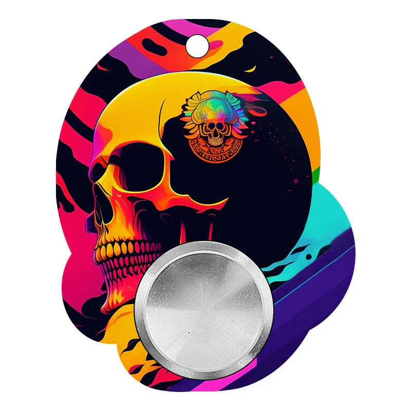 Customizable fidget spinner keychain in various vibrant designs to relieve stress, improve focus, and reduce anxiety