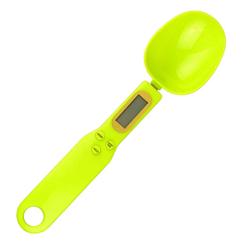 Versatile digital kitchen scale with precise measurements from 0.1g to 500g, multiple unit options, and compact design for easy storage