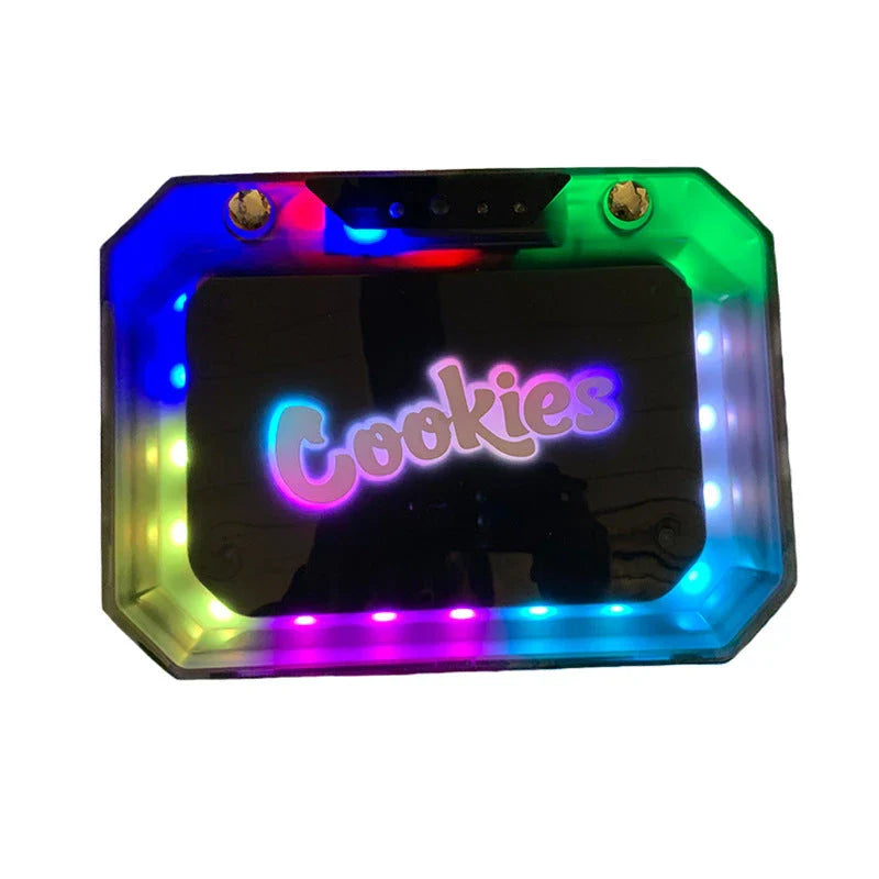 Illuminating Cigarette Storage Tray with Colour-Changing LED Lights and Acrylic Construction