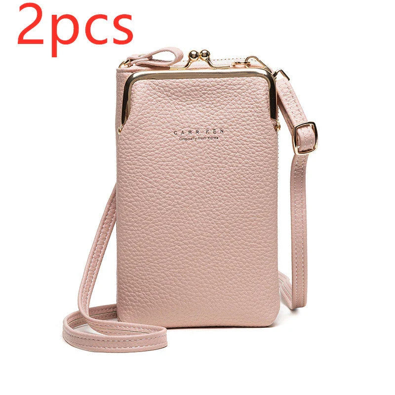 Stylish PU leather shoulder bag featuring a lychee pattern design in a range of vibrant colours