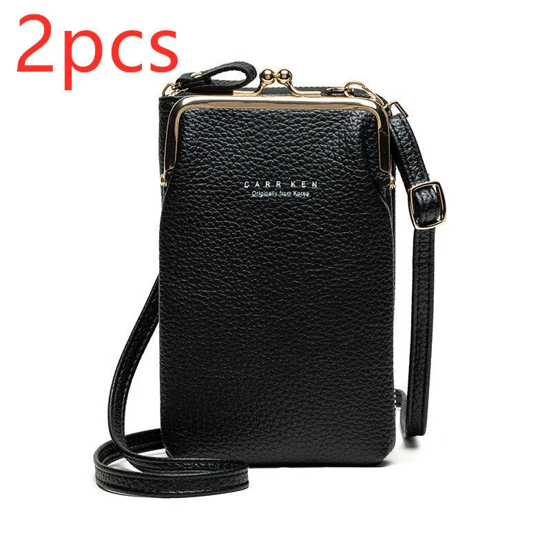 Stylish PU leather shoulder bag featuring a lychee pattern design in a range of vibrant colours