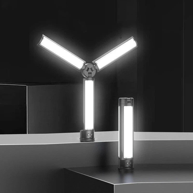 Compact folding fill light with flexible positioning, remote control, and long-lasting battery for live streaming and self-portrait photography