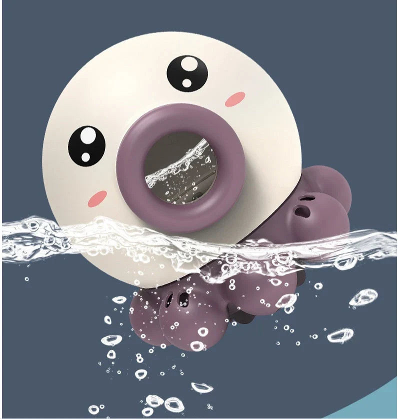 Octopus Fountain Bath Toy with spinning water spray for interactive water play