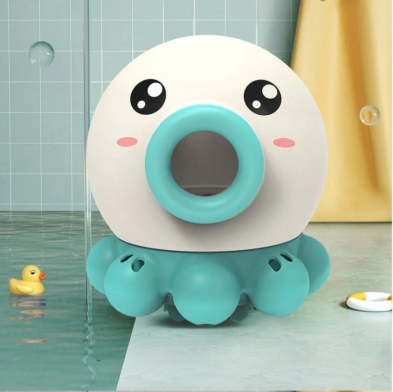Octopus Fountain Bath Toy with spinning water spray for interactive water play