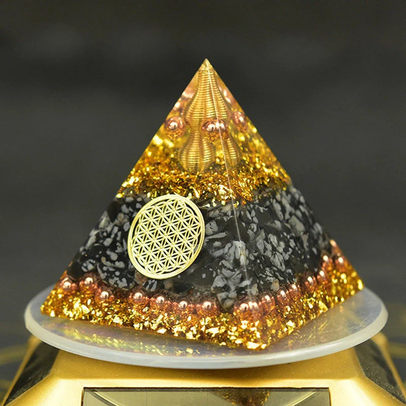 GiftHomen UK Reiki Orgonite Pyramid for Energy Purification and Chakra Balance