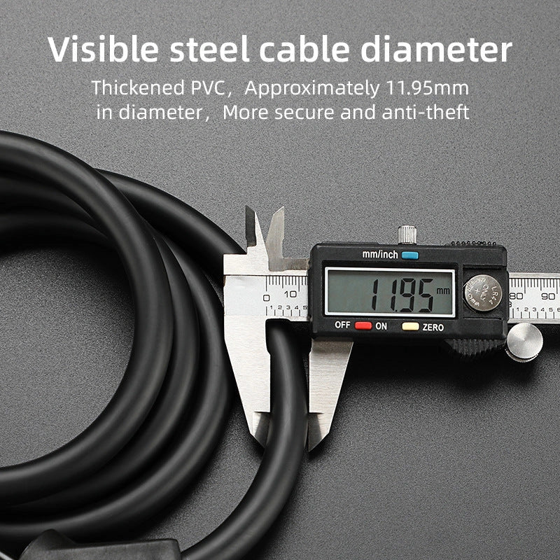 Bicycle Anti-theft 4-digit Code Lock with reflective strips and light alloy core