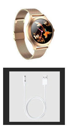 Chivo KW10Pro women's smart watch with fine steel strap and ultra-thin dial