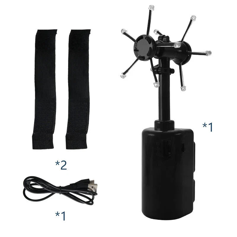 Adjustable Spiral Lamp Generator with mesmerising rotating lights and customisable effects