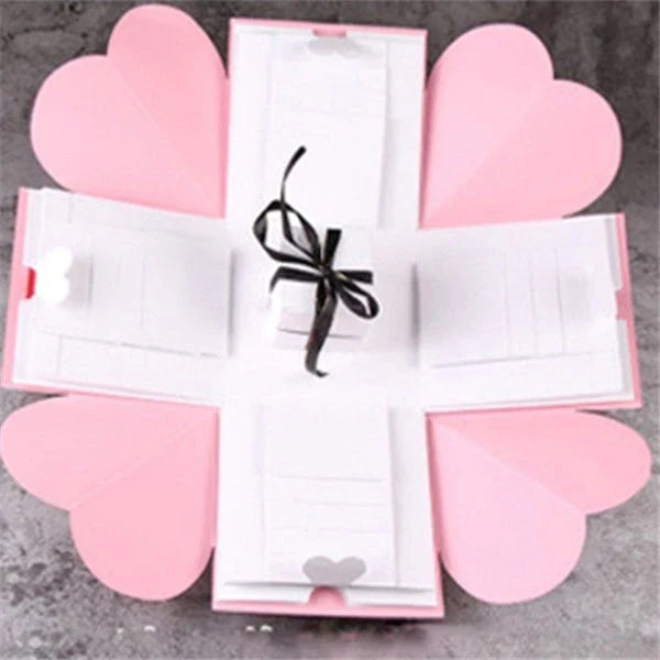 Stylish craft paper photo album box for weddings, anniversaries, and other celebrations