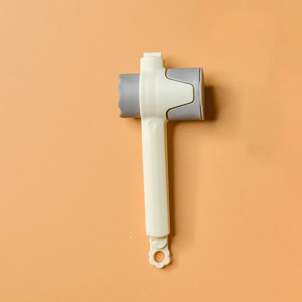 High-quality reusable plastic food sealing clips in pink, white, and dark blue