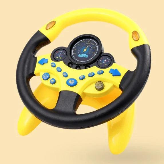 GiftHome UK Stimulating Steering Wheel Toy with Lights and Sounds for Early Learning