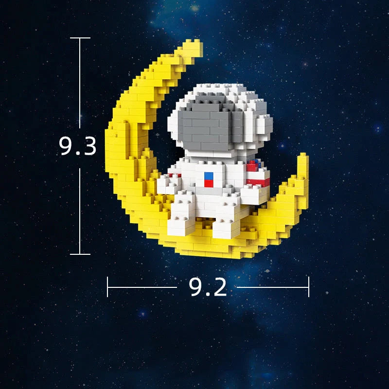 DIY Mini Astronaut Building Blocks for children, educational toy with 100-200 pieces
