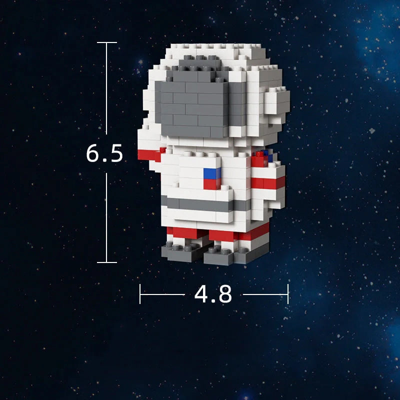 DIY Mini Astronaut Building Blocks for children, educational toy with 100-200 pieces