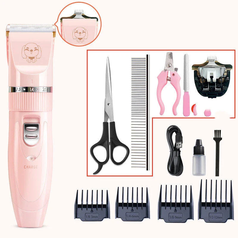 Premium Wireless Pet Grooming Trimmer Set with Powerful Motor, Precision Blades, and Customisable Length Options