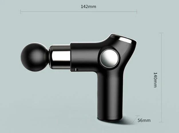 Deep Tissue Vibration Massager with 32 speed settings, ergonomic grip, and interchangeable massage heads for full-body relief