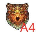 Charming wooden animal puzzles featuring a variety of wild creatures like foxes, wolves, and owls, perfect for a unique Christmas gift.