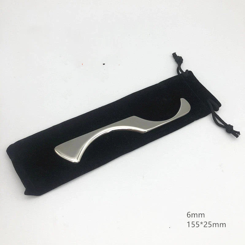 Premium stainless steel Gua Sha massage tools for deep tissue relief, muscle recovery, and enhanced circulation