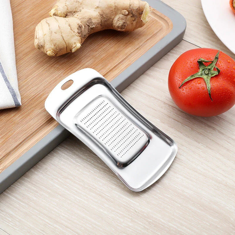 Premium Stainless Steel Vegetable Grater - Versatile Kitchen Tool for Grating, Shredding, and Pureeing