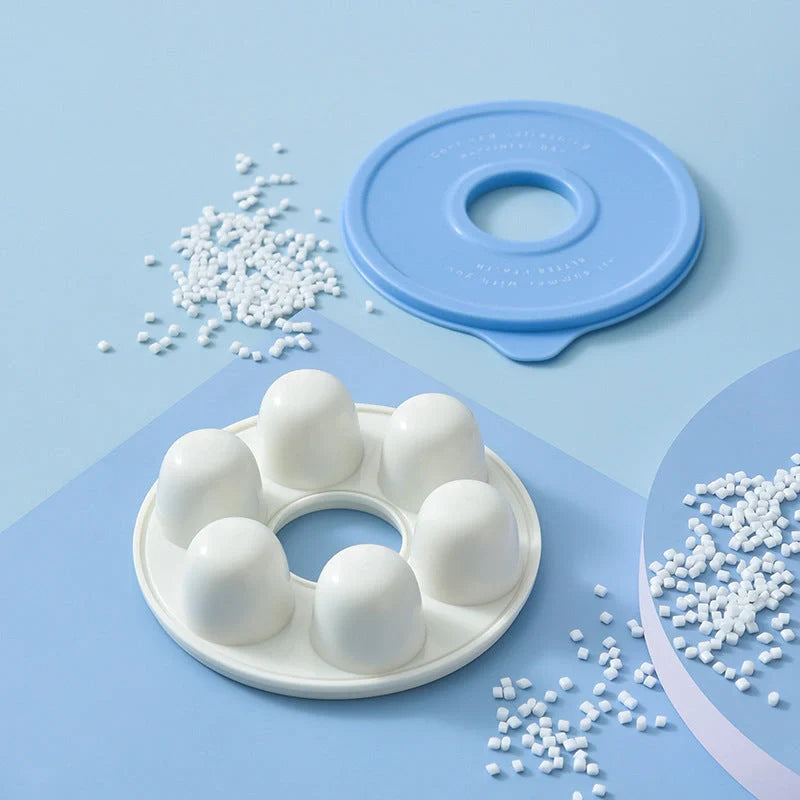 Donut-shaped DIY chocolate fondant jelly mould with soft sealing cover