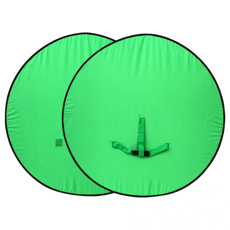 Green screen background board for photography with foldable design and steel spring frame