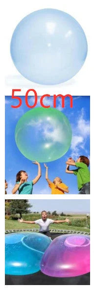 Oversized inflatable bounce balls in various vibrant colors for fun parties and celebrations