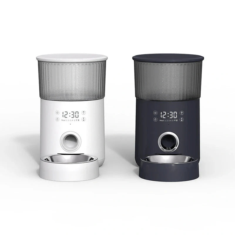 Smart Automatic Pet Feeder with Voice Recording and WiFi Control for dogs and cats