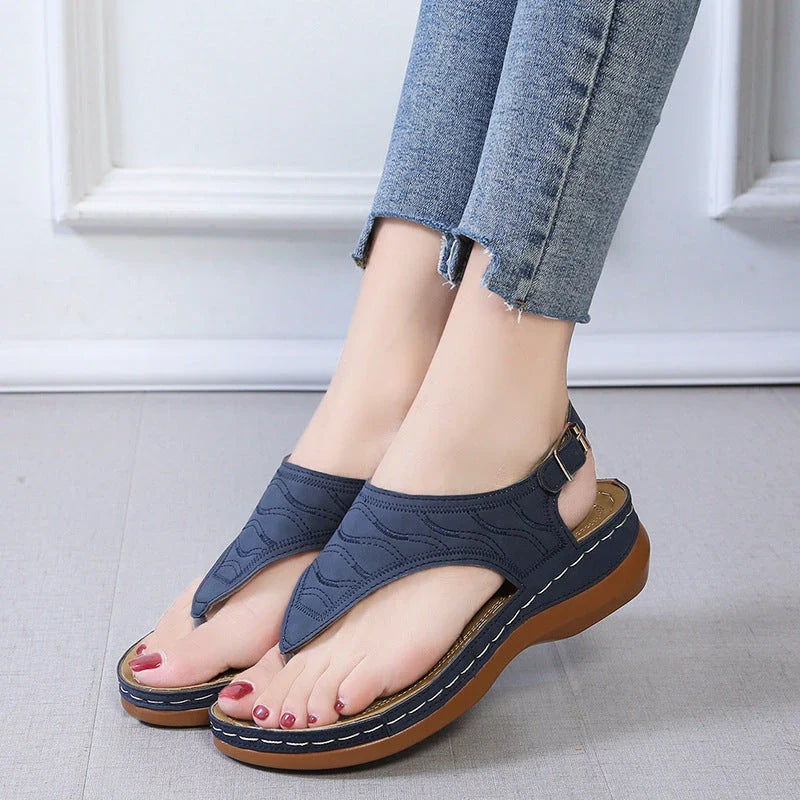 Wedge sandals for women with adjustable straps and a range of stylish color options