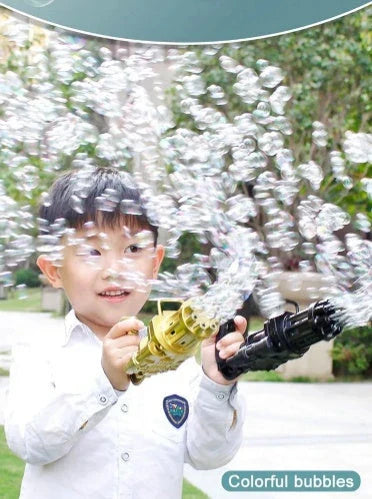 Bubble Blaster Toy for Kids - Powerful Leaf Blower Bubble Gun Machine in Vibrant Colors