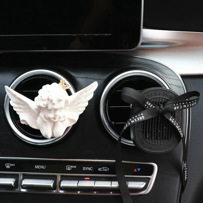 Stylish and functional car air vent clip that diffuses aromatic fragrances, creating a calming, spa-like atmosphere for your daily drives.