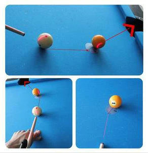 Precision Billiard Trainer with infrared laser sight for improving aim and accuracy in pool and snooker