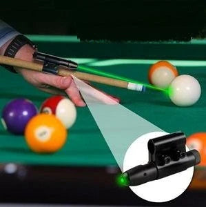 Precision Billiard Trainer with infrared laser sight for improving aim and accuracy in pool and snooker