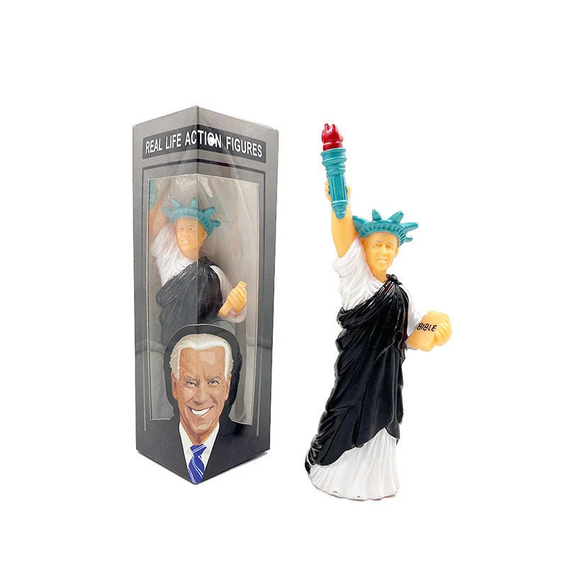 Expertly crafted Joe Biden figurine featuring a lifelike design and premium British construction for a stylish home accent piece