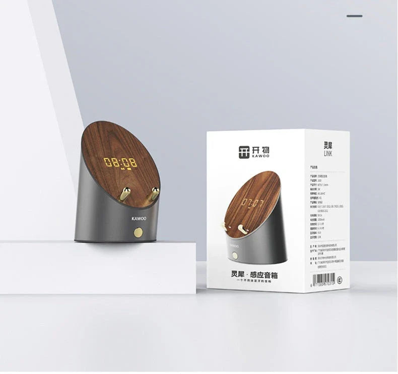 Innovative induction speaker with integrated alarm clock - wireless music experience with premium sound quality