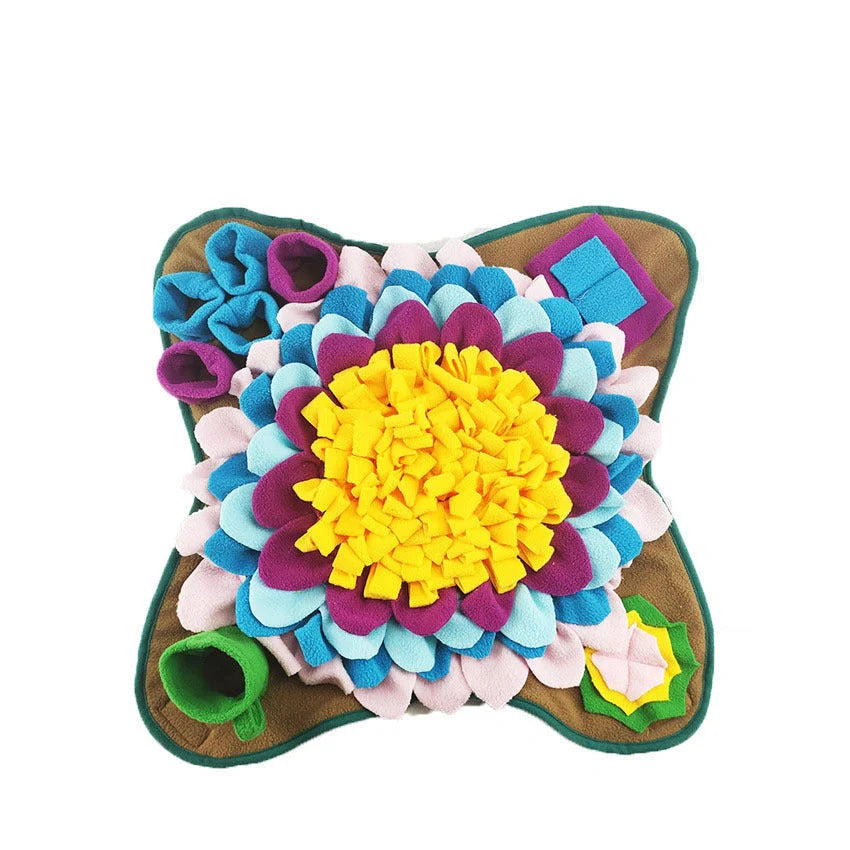 Environmental Training Blanket Mat for pets with non-slip base and plush material