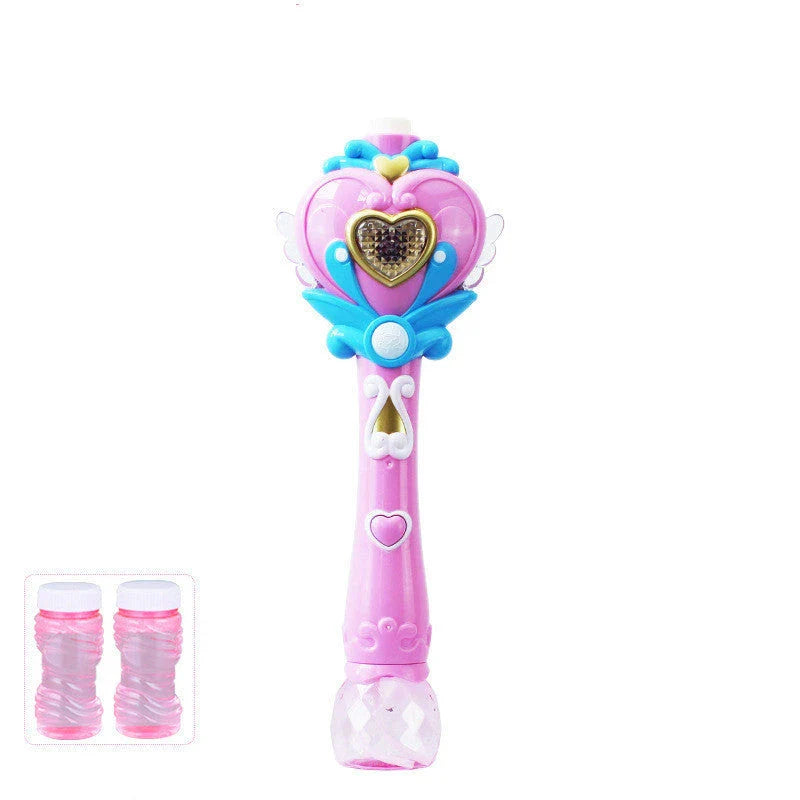 Enchanting bubble-blowing wand with butterfly design, perfect for young princesses