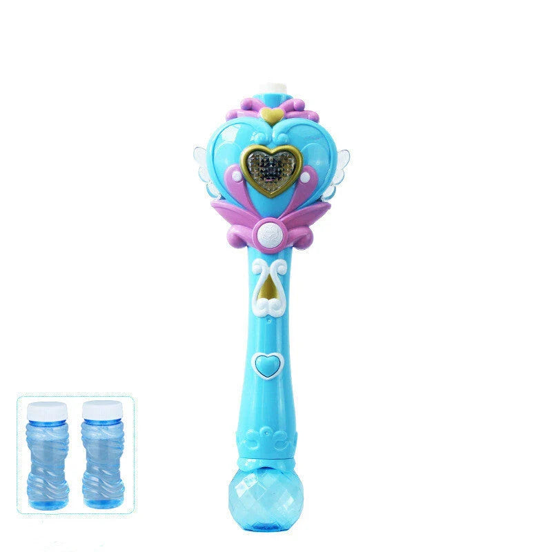 Enchanting bubble-blowing wand with butterfly design, perfect for young princesses